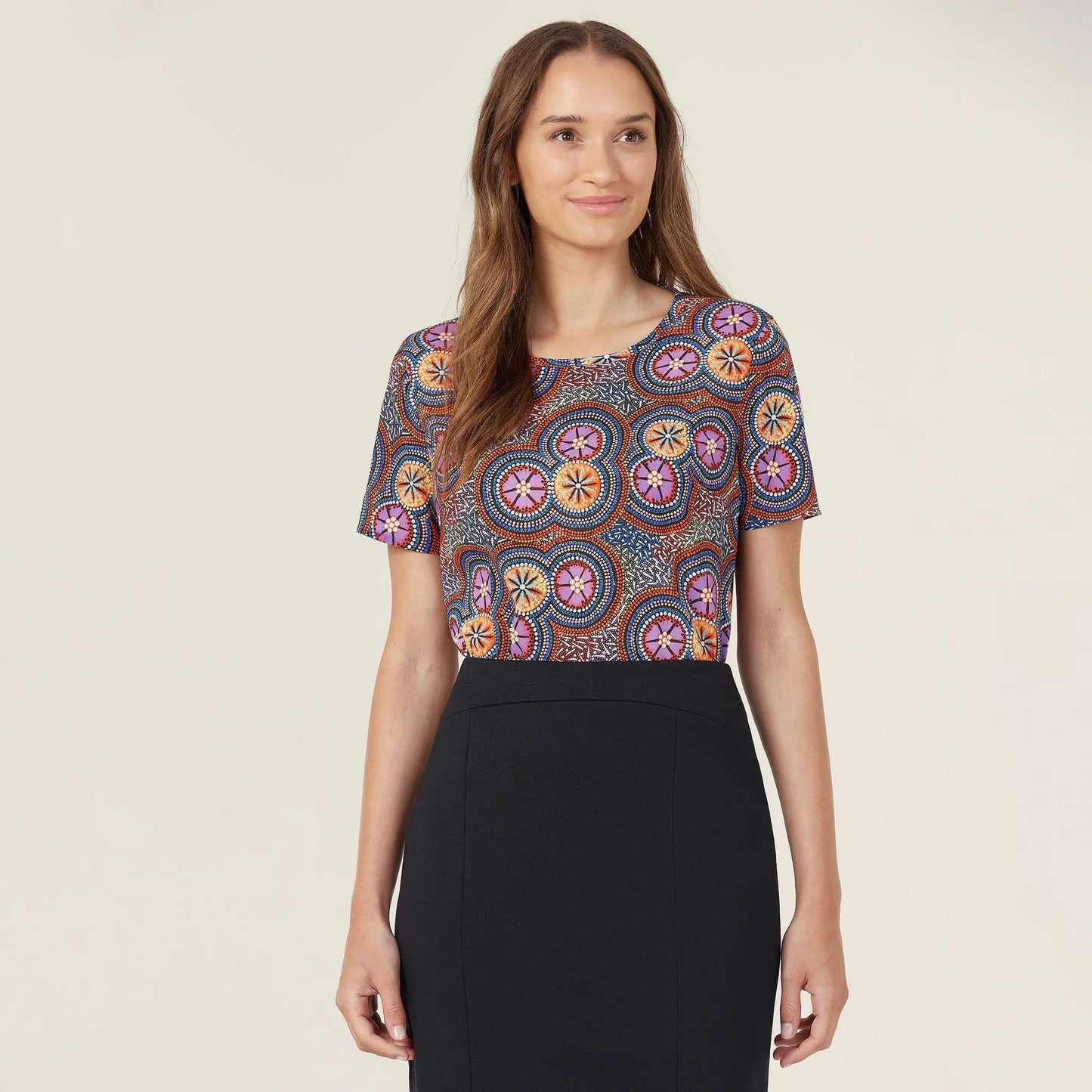 NNT Bush Tucker Indigenous Print Blouse CATUSV NNT