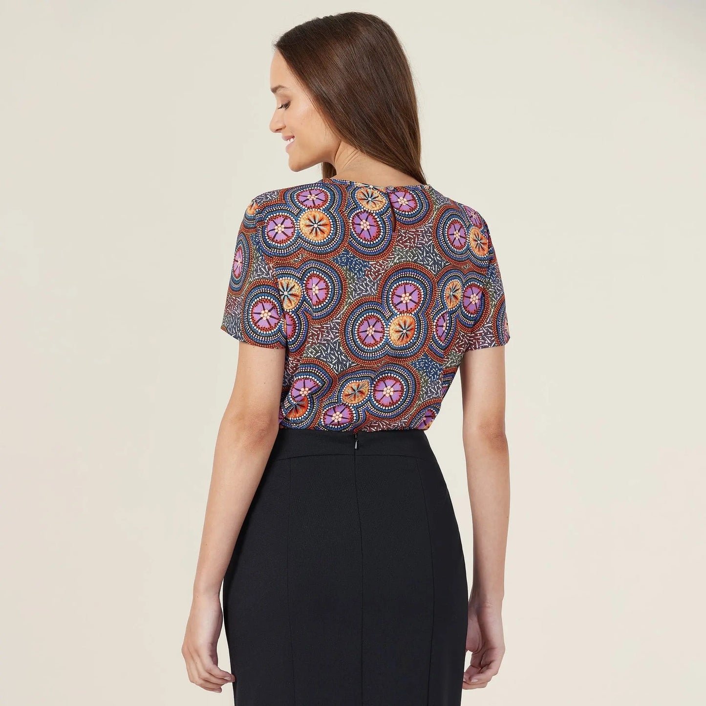 NNT Bush Tucker Indigenous Print Blouse CATUSV NNT