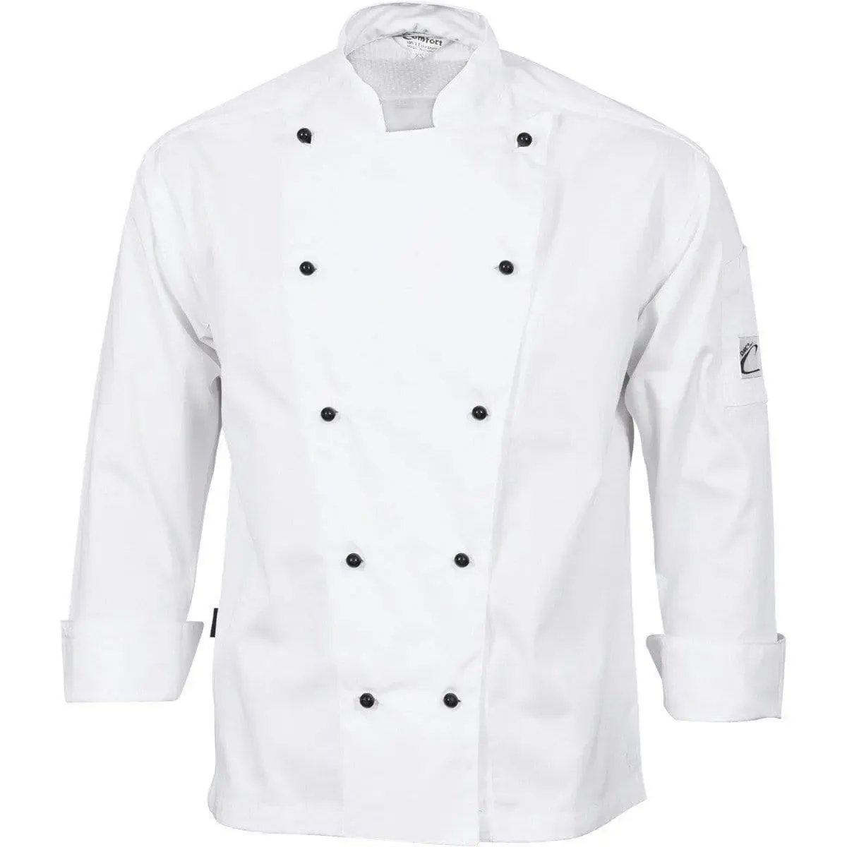 DNC Workwear Hospitality & Chefwear White / XS DNC WORKWEAR Three-Way Airflow Long Sleeve Chef Jacket 1106