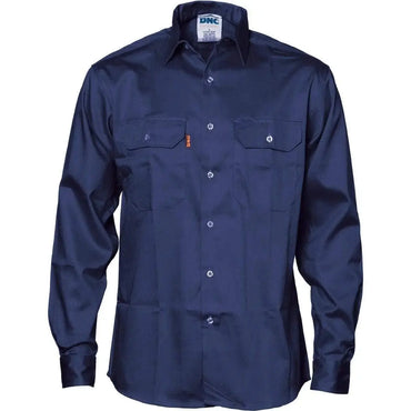 Dnc Workwear Patron Saint Flame Retardant Long Sleeve Drill Shirt - 3402 Metro Workwear.