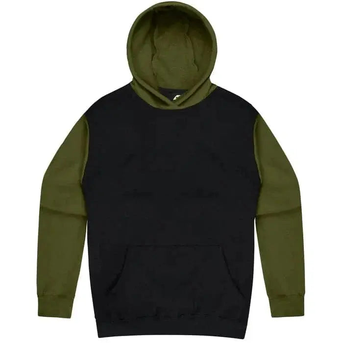 Aussie Pacific Monash Kids Hoodie 3530 Aussie Pacific BLACK/MILITARY GREEN 4