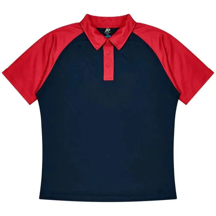 Aussie Pacific Manly Mens Polo 1318 Aussie Pacific NAVY/RED S