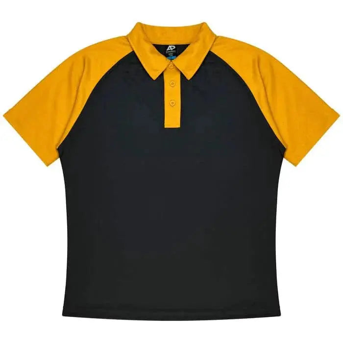 Aussie Pacific Manly Kids Polo Shirt 3318 Aussie Pacific BLACK/GOLD 4