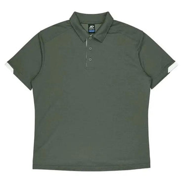 Aussie Pacific Morris Men's Polo Shirt 1317 Aussie Pacific ARMY GREEN/WHITE S