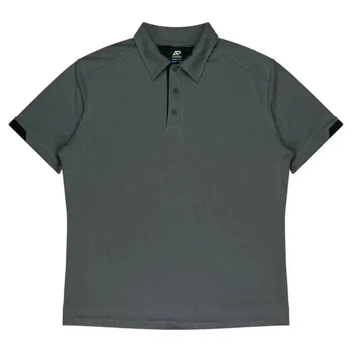 Aussie Pacific Morris Men's Polo Shirt 1317 Aussie Pacific SLATE/BLACK S