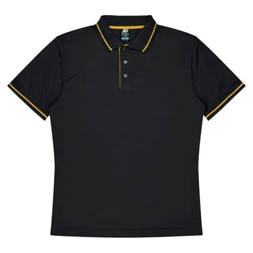 Aussie Pacific Cottesloe Men's Polo Shirt 1319 Aussie Pacific BLACK/GOLD S