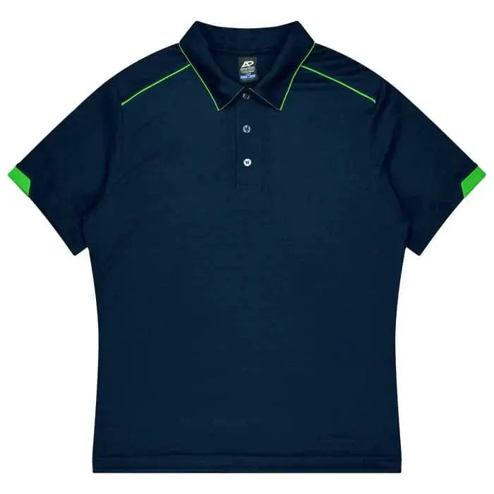 Aussie Pacific Currumbin Kids Polo Shirt 3320 Aussie Pacific NAVY/KAWA GREEN 4