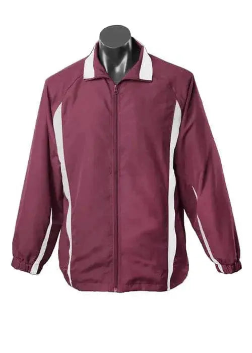 Aussie Pacific Eureka Men's Track Training Jacket 1604 Casual Wear Aussie Pacific S MAROON/WHITE