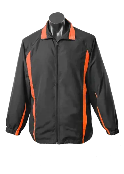 Aussie Pacific Eureka Men's Track Training Jacket 1604 Casual Wear Aussie Pacific S BLACK/ORANGE