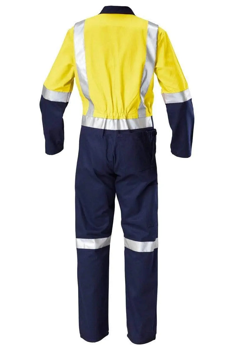 Hard Yakka 2 Tone Reflective Taped Coverall Y00262 Work Wear Hard Yakka
