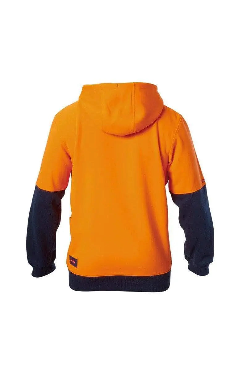 Hard Yakka 2 Tone Hi Vis Fleece Hoodie Y19325 Work Wear Hard Yakka
