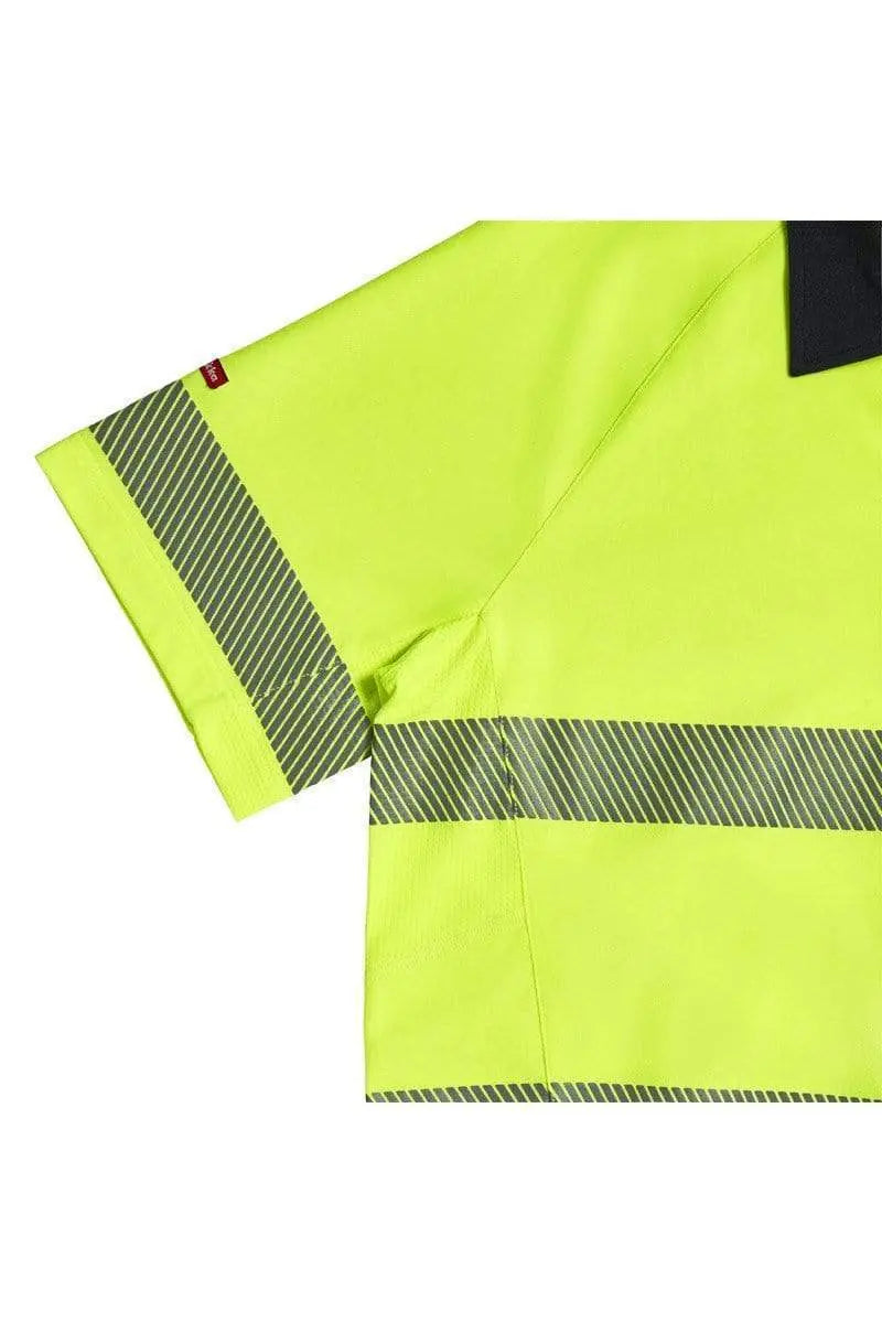 Hard Yakka Hi Vis Taped Polo Shirt Y11383 Work Wear Hard Yakka