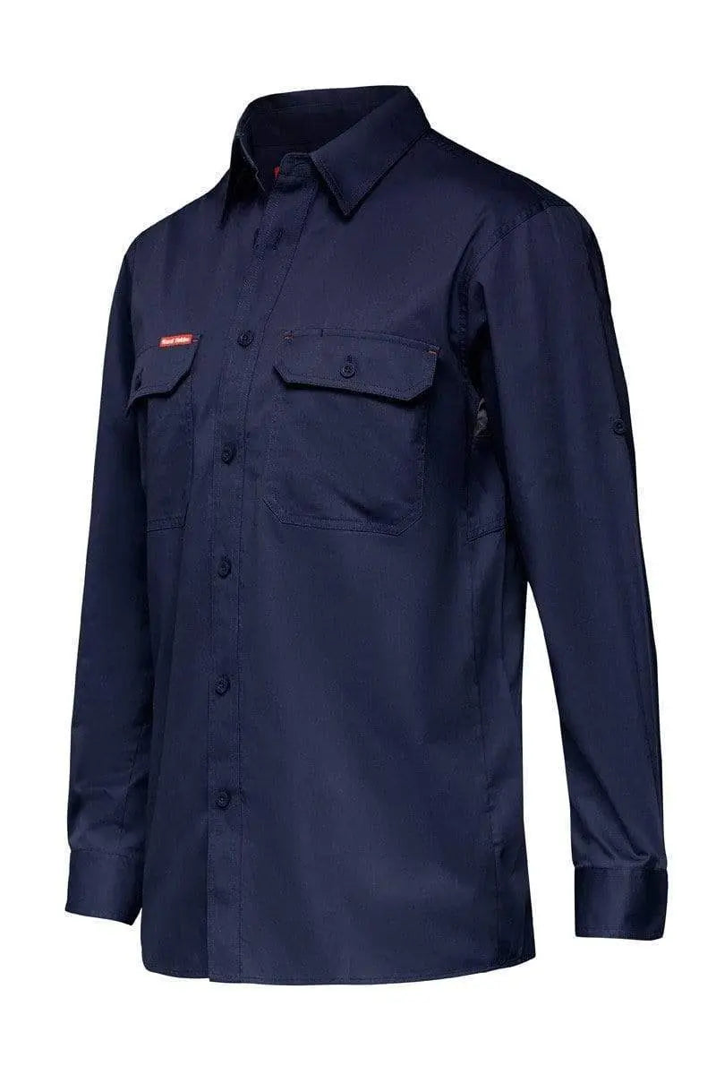 Hard Yakka Long Sleeve Vented Work Shirt Y04630 Work Wear Hard Yakka Navy (NAV) S