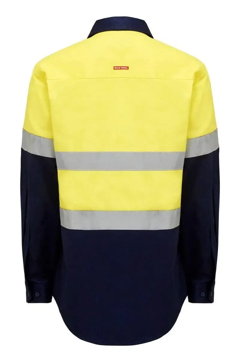 Hard Yakka Long Sleeve Hi Vis Taped Shirt Y04610 Work Wear Hard Yakka