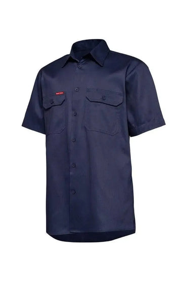 Hard Yakka Short Sleeve Vented Shirt Y04625 Work Wear Hard Yakka Navy (NAV) S