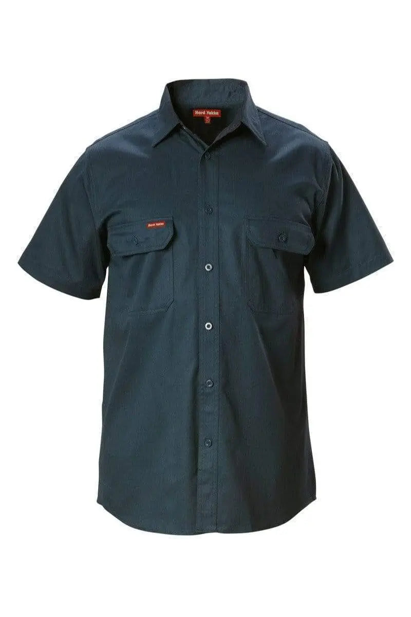 Hard Yakka Short Sleeve Cotton Drill Work Shirt Y07510 Work Wear Hard Yakka