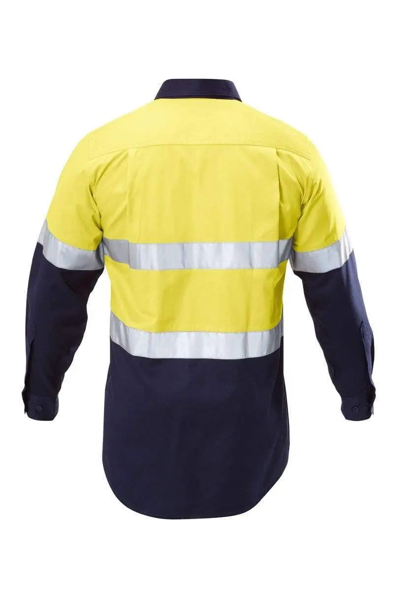 Hard Yakka Two Toned Reflective Taped Shirt Y07990 Work Wear Hard Yakka