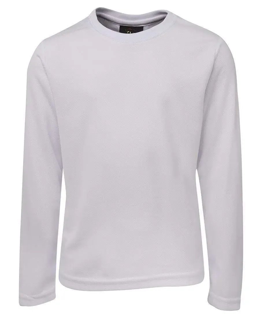 Jb's Wear Casual Wear White / 4 JB'S Kid’s & Adult’s L/S Poly Tee 7PLFT