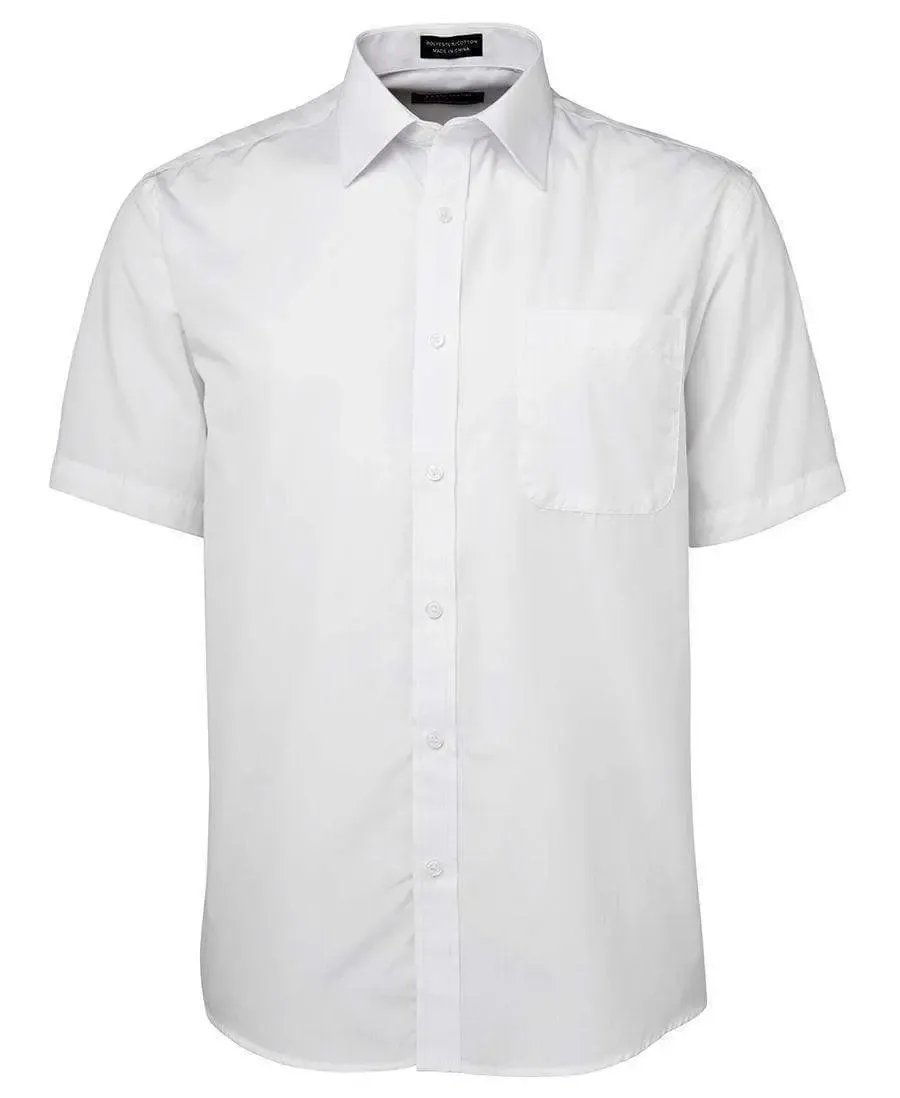 Jb's Wear Corporate Wear White Short Sleeves / S JB'S Long Sleeve & Short Sleeve Poplin Shirt 4P