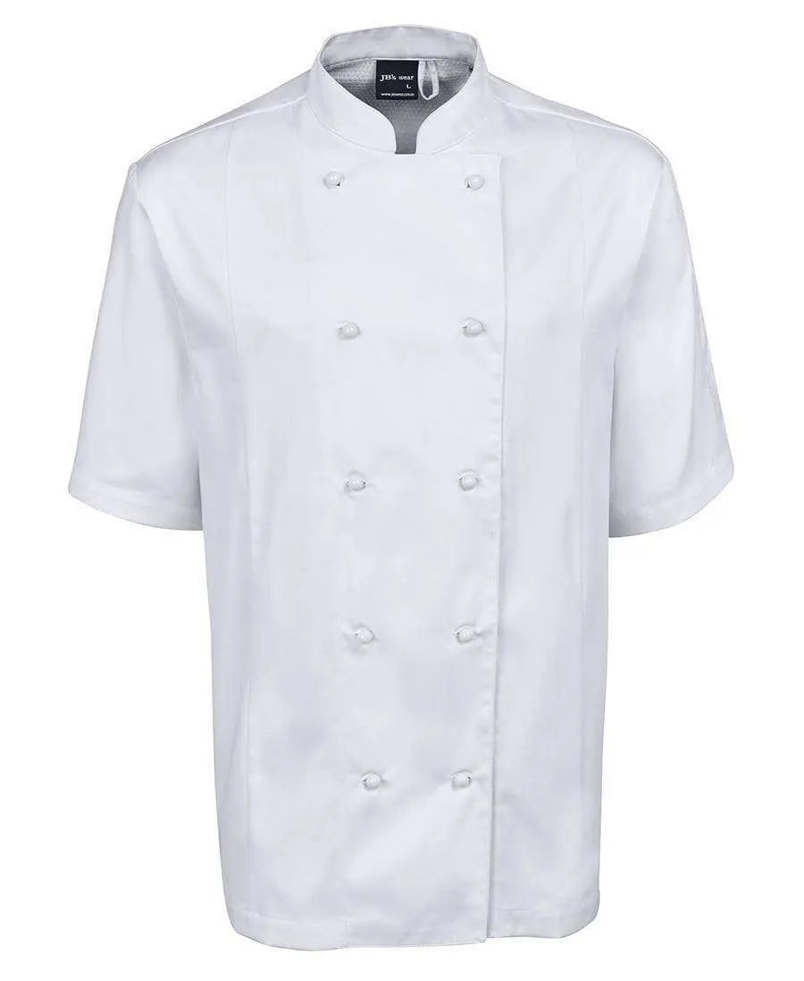 Jb's Wear Hospitality & Chefwear White / S JB'S Vented Chef's Short Sleeve Jacket 5CVS