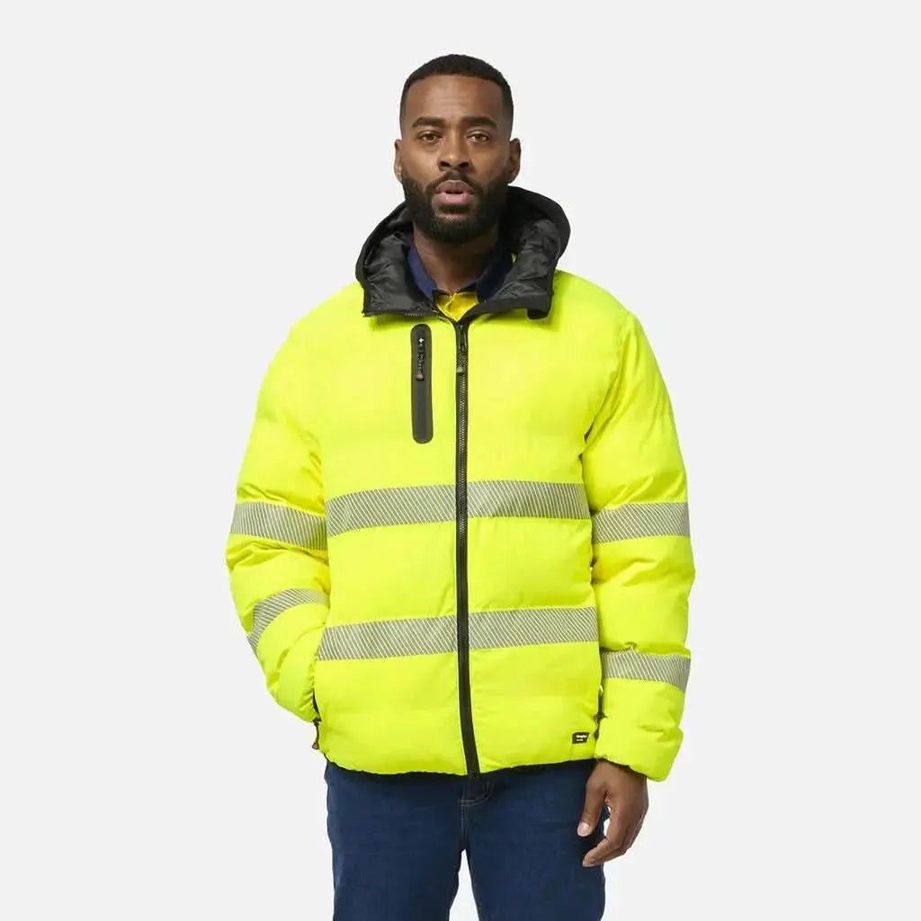 KingGee Hi Vis Biomotion Water Repellent Puffer Jacket K55011