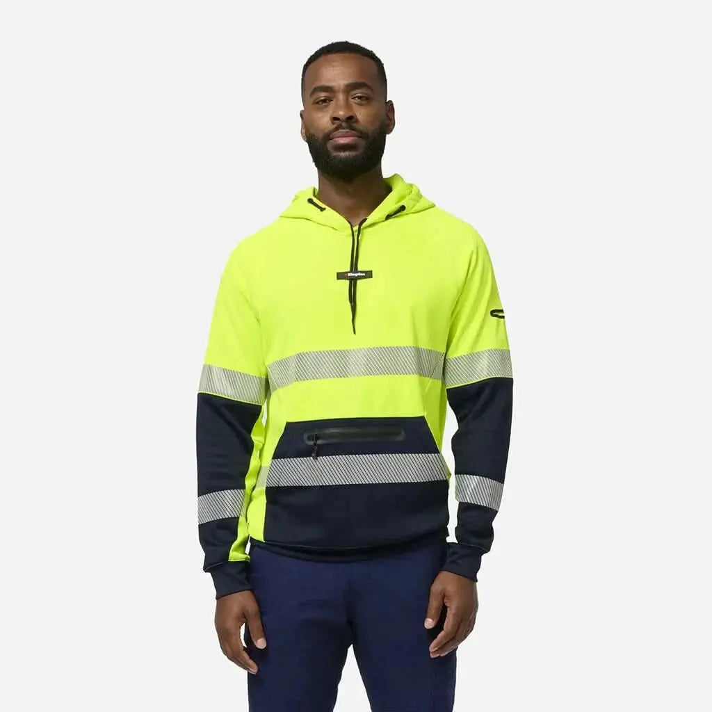 KingGee Hi Vis Water Repellent Taped Hoodie  K55013