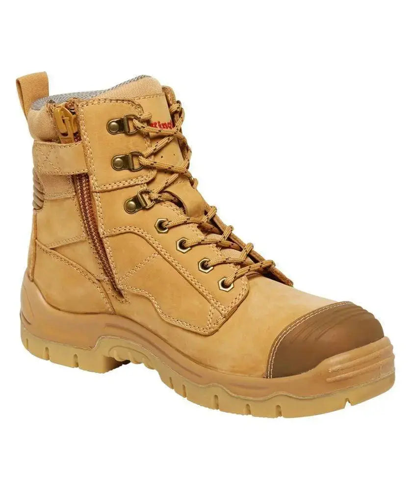 KingGee Phoenix 6CZ EH Side Zip Wheat Work Boot K27980 in Wheat