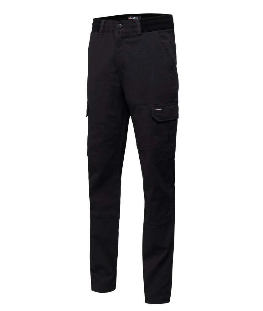 KingGee Rib Comfort Waist Pant K13005 Work Wear KingGee Black 72 R