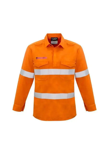 SYZMIK Men’s Closed Front Hoop Taped Shirt ZW134 Metro Workwear.