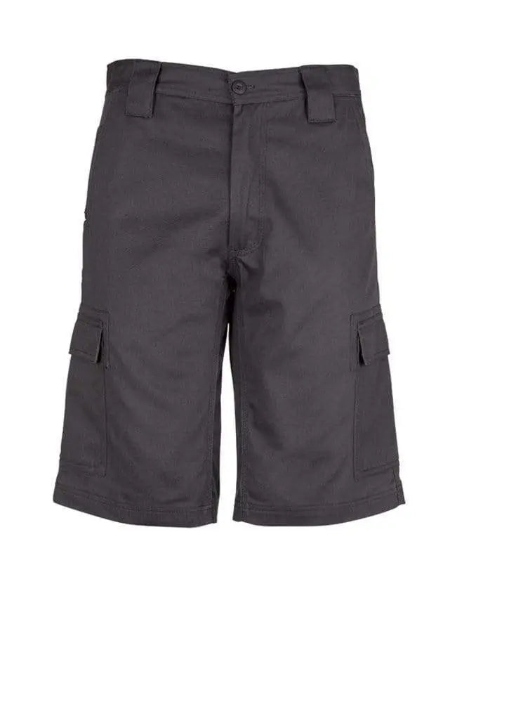 SYZMIK Men’s Drill Cargo Shorts ZW012 Work Wear Syzmik Charcoal 72