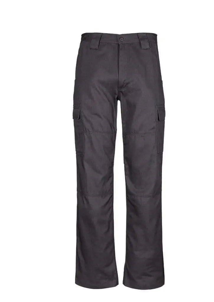 SYZMIK Men’s Midweight Drill Cargo Pants (Stout) ZW001S Work Wear Syzmik Charcoal 87S