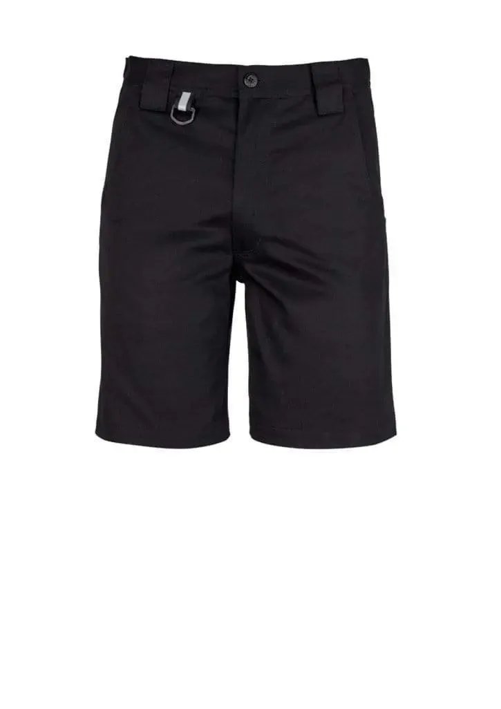SYZMIK Workwear Men’s Plain Utility Shorts ZW011 in Black
