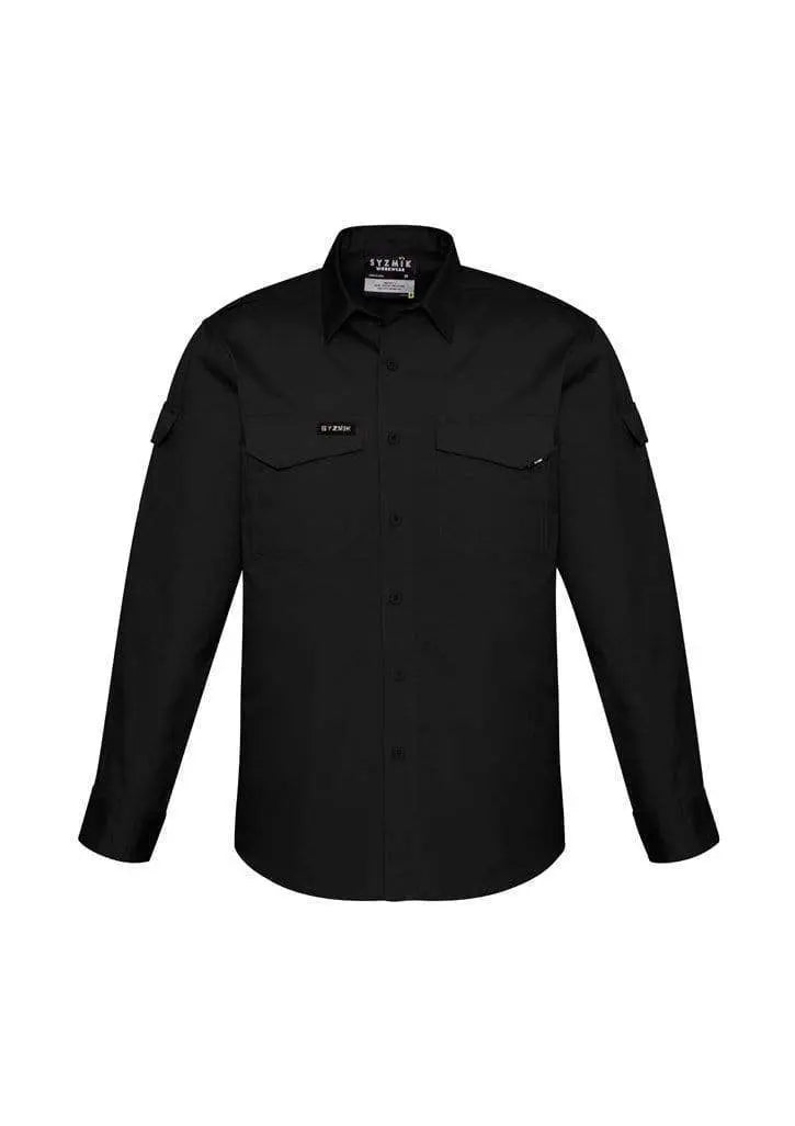 SYZMIK Men’s Rugged Cooling Men’s L/S Shirt ZW400 Work Wear Syzmik Black 7XL