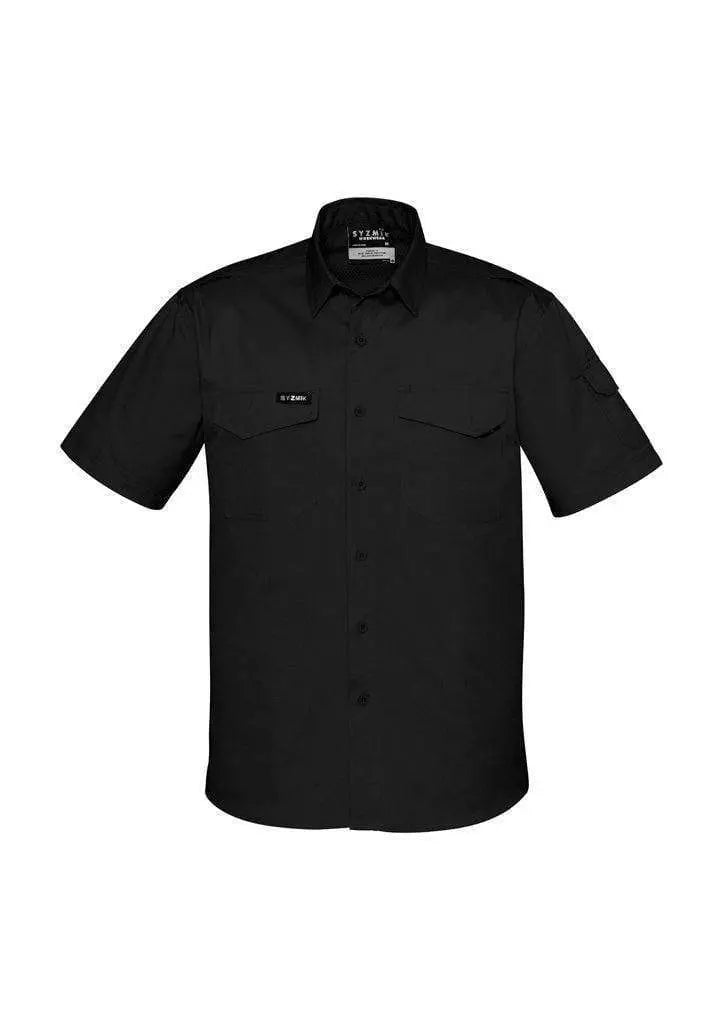 SYZMIK Men’s Rugged Cooling Men’s S/S Shirt ZW405 Work Wear Syzmik Black S