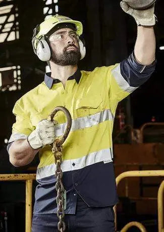 Syzmik Men’s Rugged Cooling Taped Hi-Vis Spliced Shirt ZW129 Work Wear Syzmik