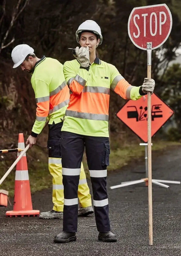 SYZMIK Unisex Bio Motion Taped Polo Shirt ZH380 Work Wear Syzmik