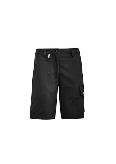 SYZMIK women's rugged cooling vented shorts ZS704 Work Wear Syzmik Black 16