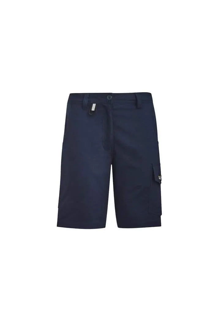 SYZMIK women's rugged cooling vented shorts ZS704 Work Wear Syzmik Navy 16