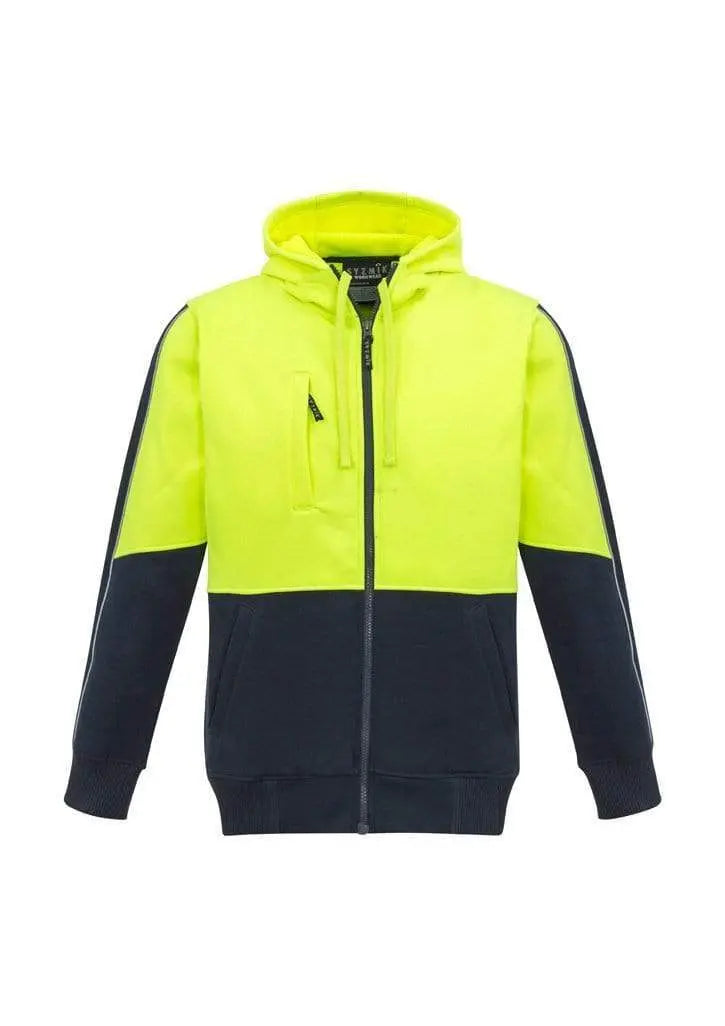 Syzmik Workwear Unisex Hi Vis Full Zip Hoodie ZT485 Work Wear Syzmik