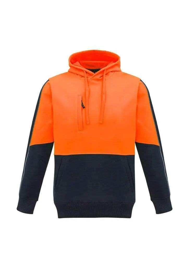 Syzmik Workwear Unisex Hi Vis Pullover Hoodie ZT484 Work Wear Syzmik XXS Orange/Navy