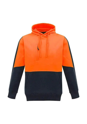 Syzmik Workwear Unisex Hi Vis Pullover Hoodie ZT484 Work Wear Syzmik XXS Orange/Navy