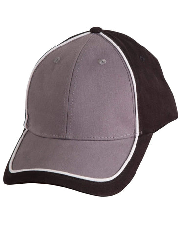 Arena Two Tone Cap Ch78 Active Wear Winning Spirit Black/White/Grey One size