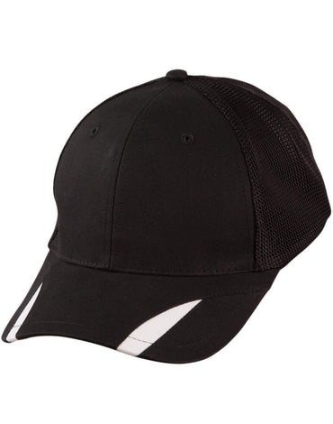 Contrast Peak Trim Cap Ch41 Active Wear Winning Spirit Black/White One size