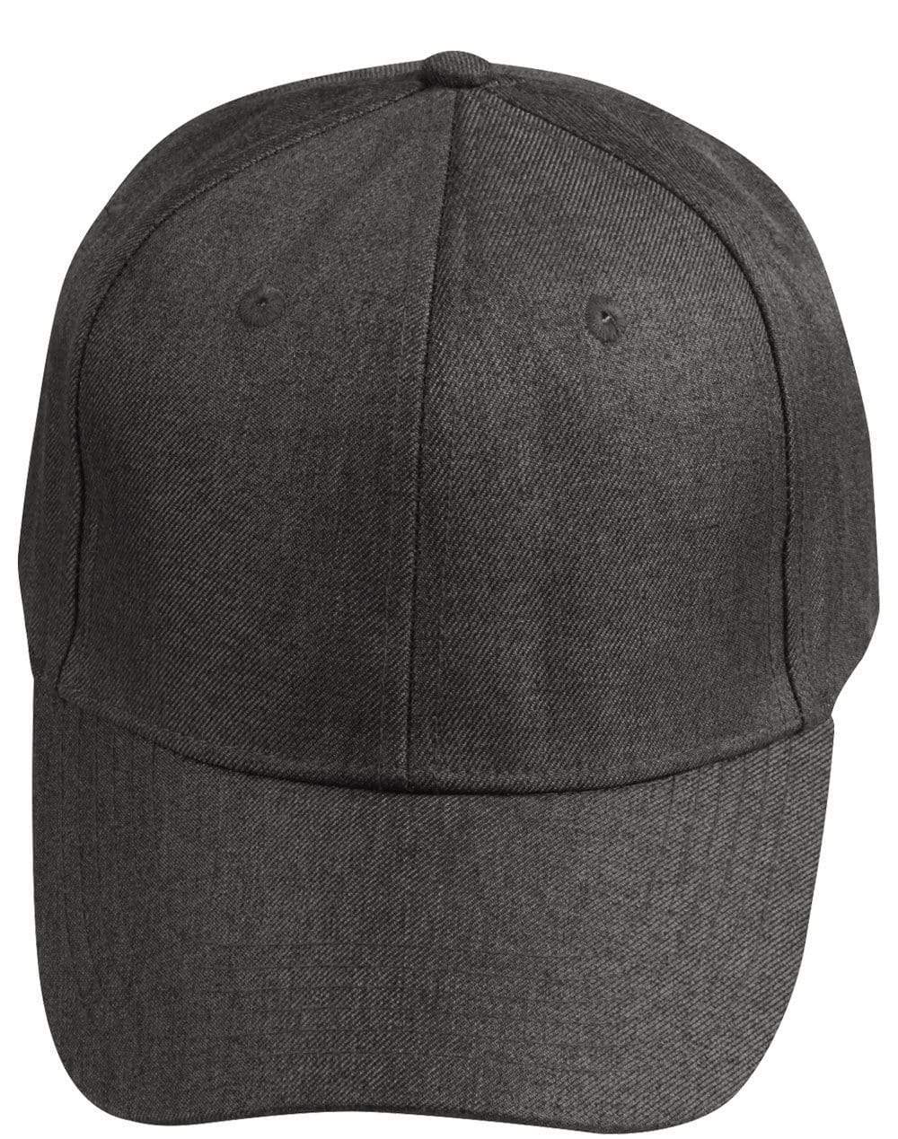 Heather Cap Ch33 Active Wear Winning Spirit Black One size fits most