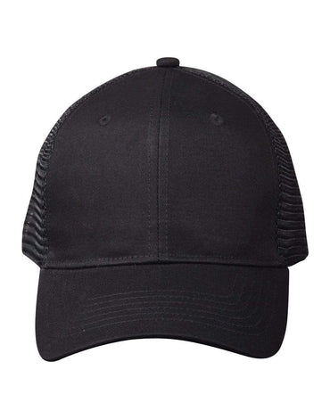 Premium Cotton Trucker Cap Ch89 Active Wear Winning Spirit Black/Black One size