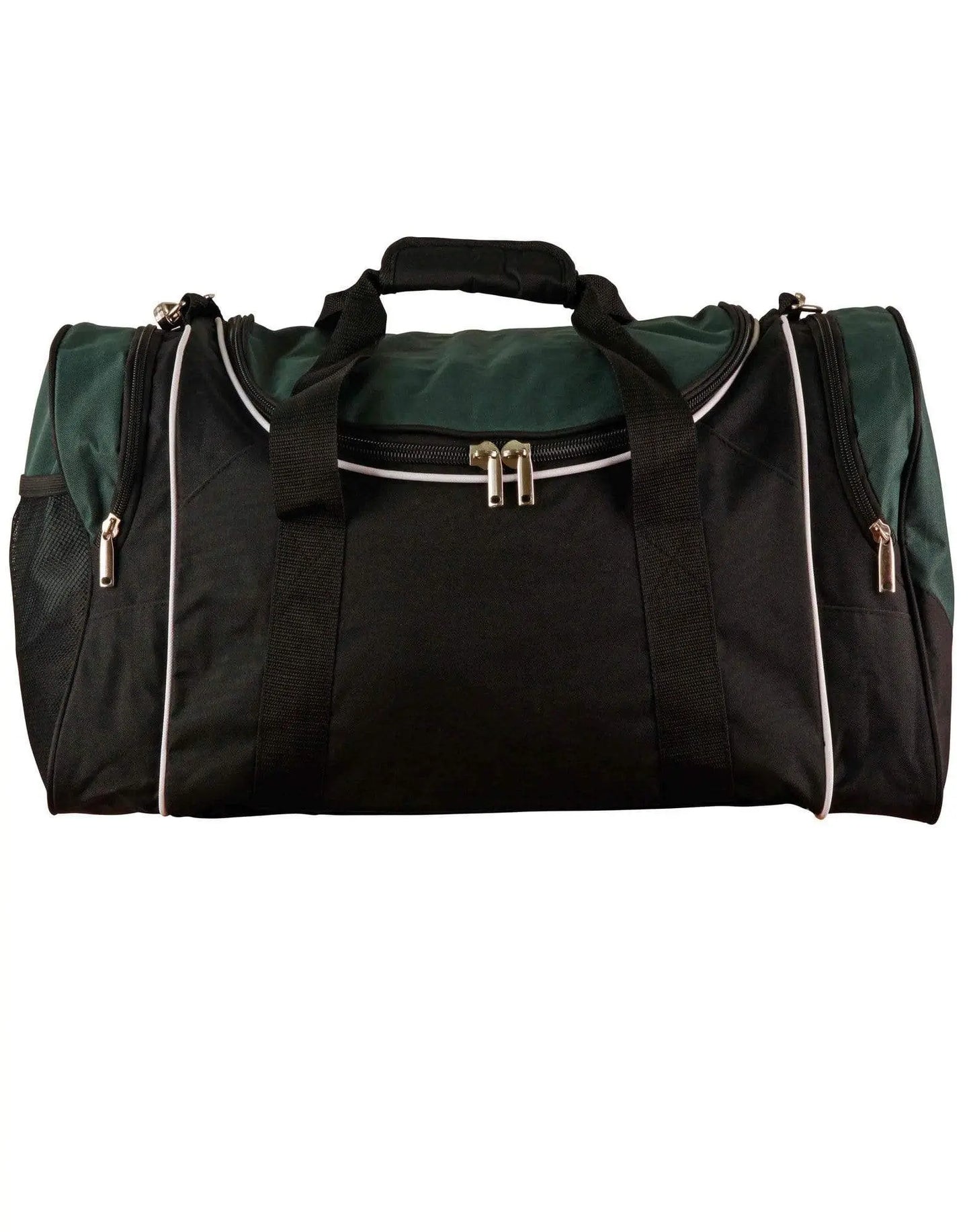 Winner Sports/ Travel Bag B2020 Active Wear Winning Spirit Black/White/ Bottle "(w)65cm x (h)32cm x (d)27cm, 56.2 Litres Capacity"