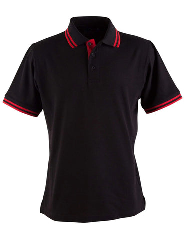Winning Spirit Grace Polo Shirt Kids PS65K Casual Wear Winning Spirit Black/Red 6K