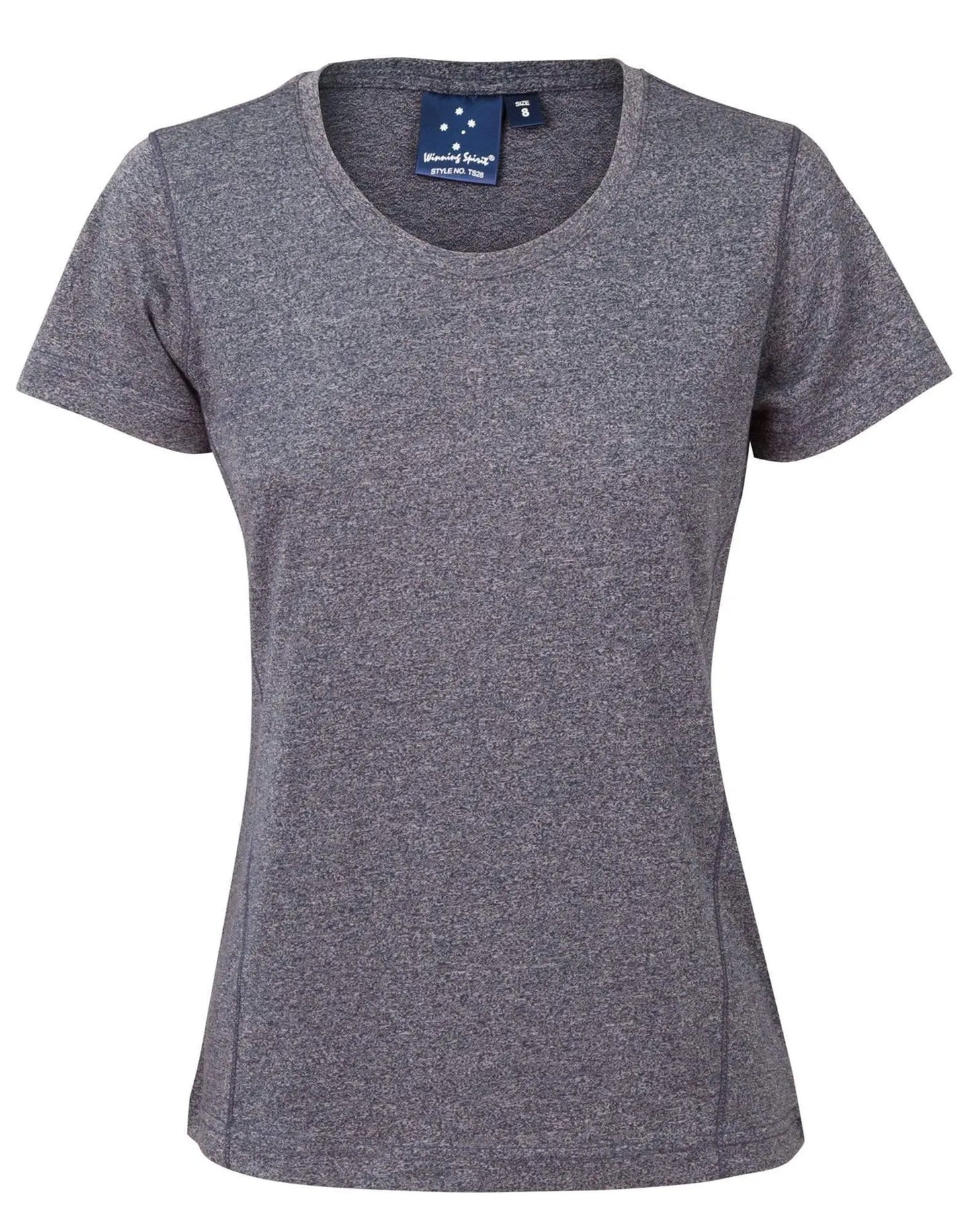 High Performance Heather Tee Ladies Ts28 Casual Wear Winning Spirit Navy 8