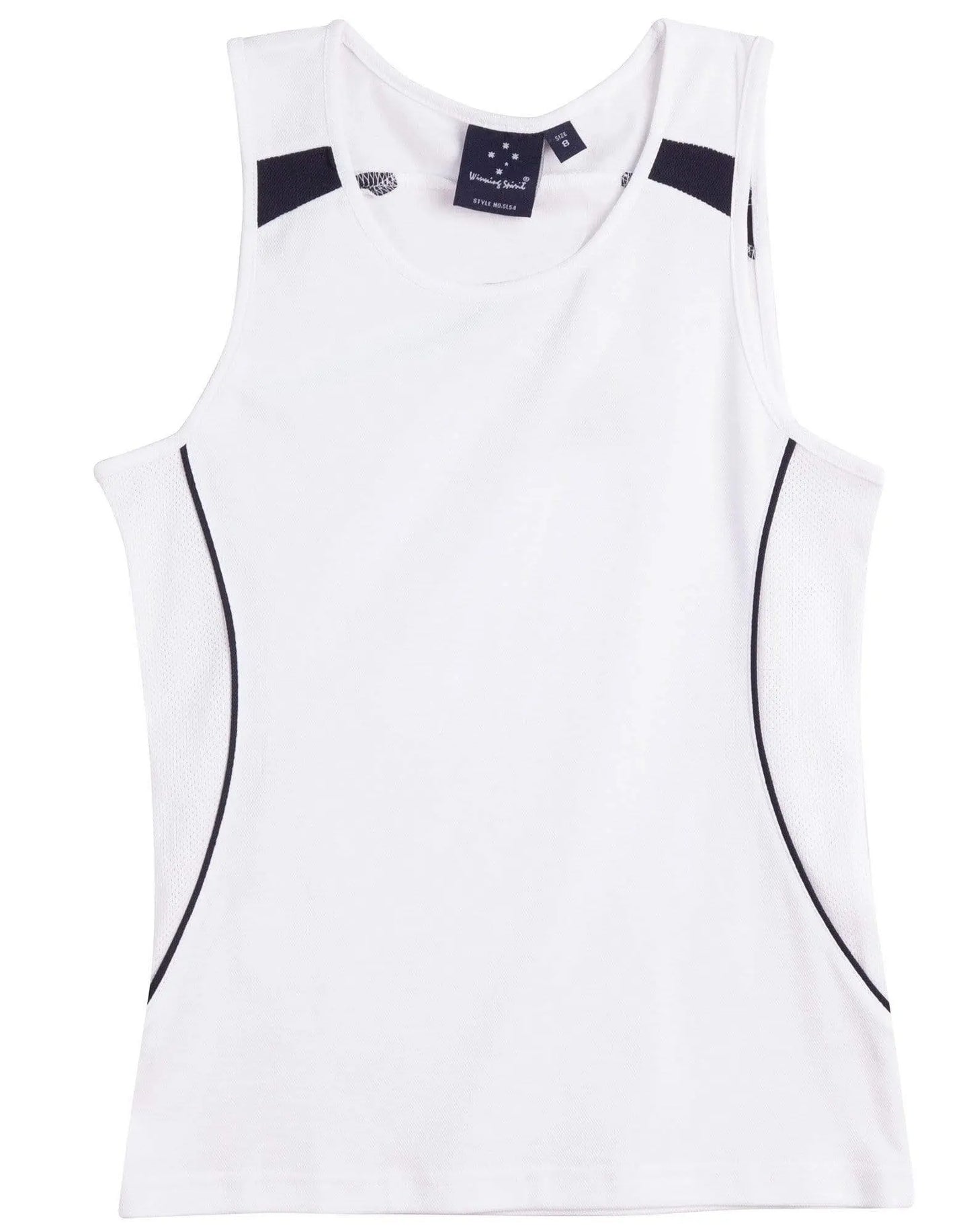 Legend Singlet Ladies Sl54 Casual Wear Winning Spirit White/Navy 8