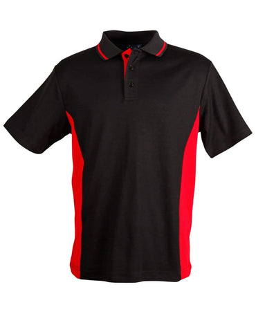 Teammate Polo Kids Ps73k Casual Wear Winning Spirit Black/Red 4K